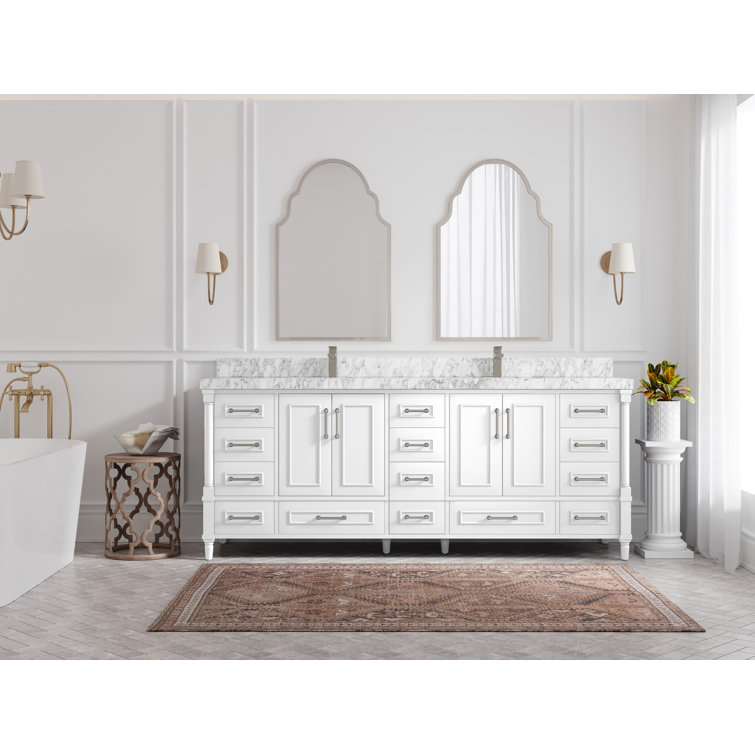 Willow Collections Aberdeen 84" Double Bathroom Vanity Set Wayfair